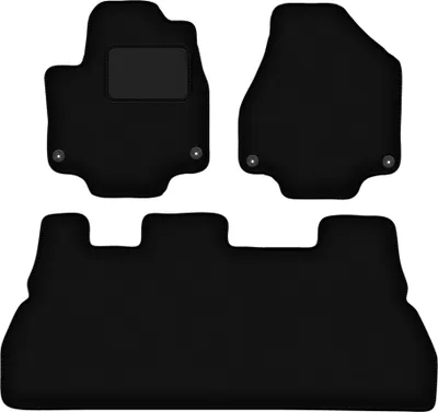 Produktbild von Schwarze Velours-Fußmatten für: Chrysler Pacifica II 5-Sitzer (2017-)