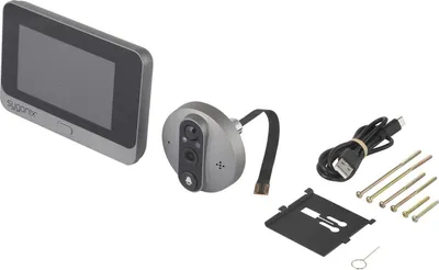 Image de Sygonix Portier Vidéo IP Caméra WLAN, Unité intérieure vidéo Gris