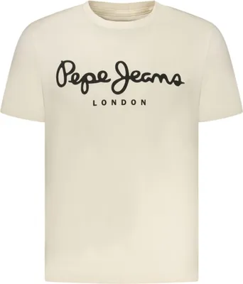 Produktbild von Herren Kurzarm T-Shirt Beige - Slim Fit, Nachhaltige Baumwolle