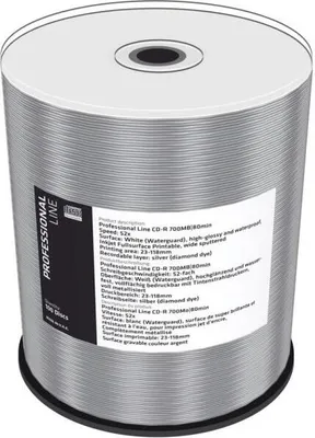 Produktbild von MediaRange CD-R 700MB 100pcs Waterguard weiß wasserfest