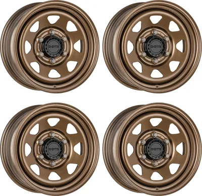 Image de 4x DOTZ 4x4 Jante Dakar bronze 7x16 ET8 5x165.1 ORPTRA08 compatible avec Land Rover DEFENDER DISCOVERY RANGE ROVER