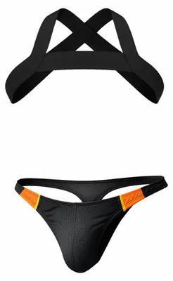 Produktbild von Barcode Berlin Multipack 1x RONAK Thong + 1x MATT Harness Black - Größe S