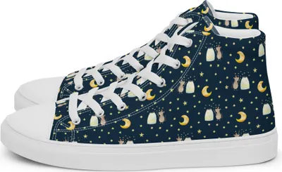 Produktbild von Mr. & Mrs. Panda Turnschuhe Damen Maus Sterne Größe 36 1/2 - Blau - Geschenk, Lustige Sprüche, Stoffsneaker, Damensneaker, Sneaker, Taufe, Geburt, Träume, Damenschuhe