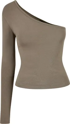 Produktbild von Urban Classics Ladies - One Should Longsleeve oliv - XS