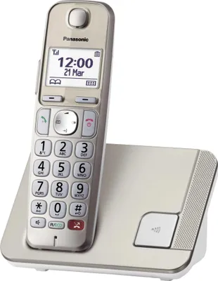 Obrázok produktu pre Panasonic KX-TGE250 - bezdrôtový telefón - záznamník s funkciou identifikácie volajúceho/čakajúceho hovoru - DECT\GAP - funkcia trojcestného volania