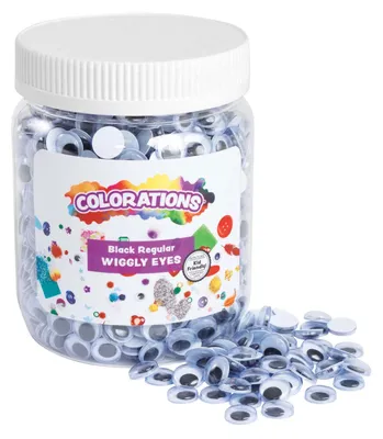 Produktbild von Colorations Wackelaugen Bastelset 1000 Stück schwarz-weiß für Kinder