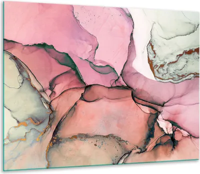 Produktbild von Herdabdeckplatten Glaskeramikkochfeld-Abdeckung Spritzschutz Glas 60x52cm Marmor