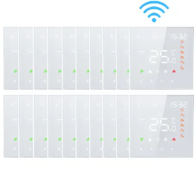 Produktbild von 20X WiFi Smart Tuya Thermostat 3A Warmwasserbereitung Fussbodenheizung, kompatibel mit Amazon Google Home, programmierbar digitales Innenthermometer