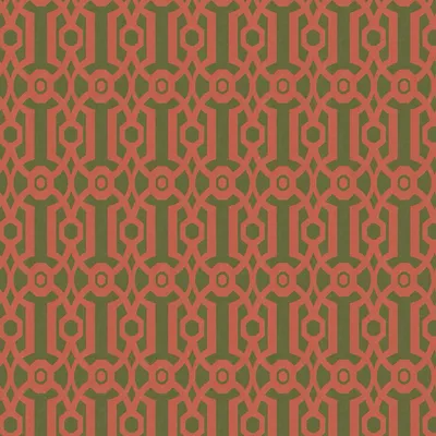Obrázek produktu pro Profhome 390621-GU Retro tapeta Ornament matná oranžová kapradinově zelená 5,33 m2