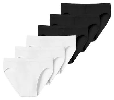 Produktbild von SCHIESSER Herren Minislip 6-Pack Uncover by SCHIESSER - schwarz-weiss - Größe S
