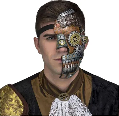 Produktbild von Mom Steampunk-medienmaske Golden Golden One Size