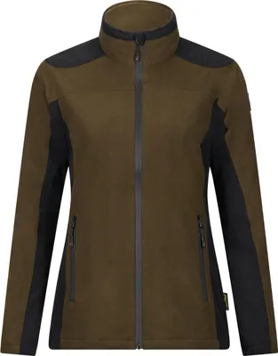 Produktbild von il Lago Sie Funktions-Fleecejacke Avalanche Damen (Dunkeloliv/Schwarz) Größe L