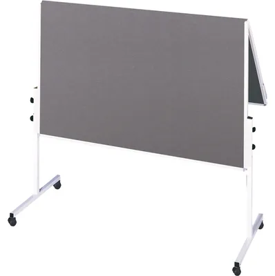 Produktbild von Soennecken Moderationswand 4870 klappbar Filz grau inkl. Rollen