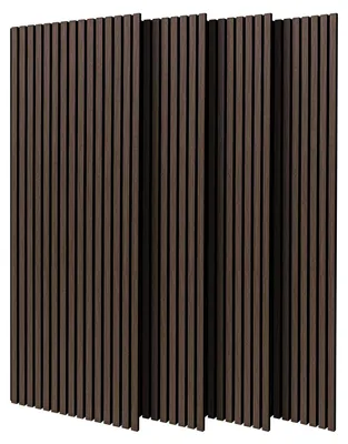 Immagine prodotto di Beethoven - Set di 4 pannelli fonoassorbenti decorativi in legno 150x60 cm, marrone scuro
