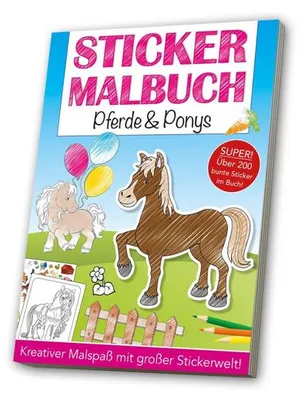 Obrázok produktu pre Stickermalbuch: Pferde & Ponys