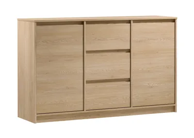Produktbild von AX LIVING Kommode mit Schubladen Mormanno K2T3S – 138cm, Eiche Cremona