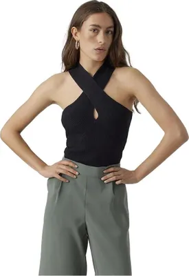 Produktbild von Vero Moda Gloriarib ärmelloses T-shirt Grün M / Tall Damen Grün M