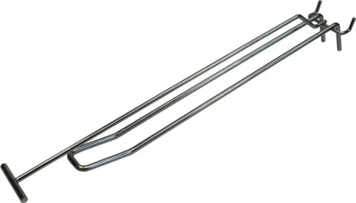 Produktbild von Doppelhaken mit Pendeletikettenträger für Lochplatte 300mm 50 Stück