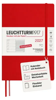 Immagine prodotto di Agenda settimanale e taccuino Medium A5 Cherry 2027