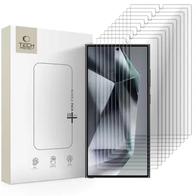 Immagine prodotto di Vetro temperato Tech-Protect, confezione da 10 pezzi, Galaxy S24 Ultra Clear