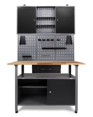 Produktbild von ONDIS24 Werkstatt Set Klaus 120 cm 1 Schrank