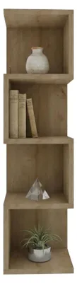 Produktbild von Cissone - Bücherregal, 27x25x95h cm Braun Eiche, 3 Böden