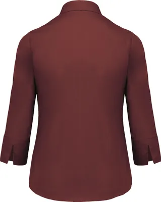 Image de Chemise Popeline Kariban coton polyester manches 3/4 facile d'entretien pour femme