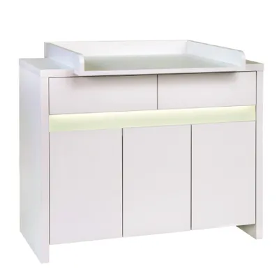 Produktbild von Schardt Wickelkommode Mit Wickelaufsatz Planet White 102x116x53-70 cm