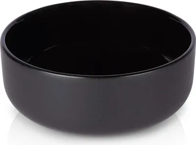 Produktbild von Schwarze Steingutschüssel 400 ml, vielseitig einsetzbar, spülmaschinen- & mikrowellengeeignet