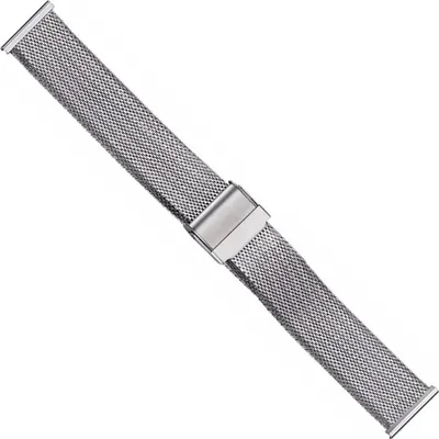 Produktbild von Minott Uhrenarmband 20mm | Milanaiseband Edelstahl silbern 21190S