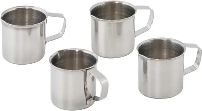 Produktbild von APS 10321 Milchkännchen, 4er-Set, Edelstahl, je 25 ml, Ø 3,5 cm, Höhe 3,5 cm