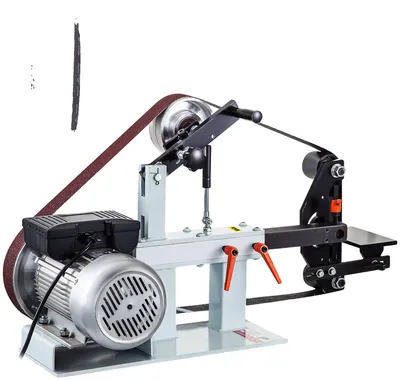 Immagine prodotto di Levigatrice a nastro VEVOR 2 HP a velocità costante - 2 levigatrici a nastro e a disco da 82 pollici con 3 dischi abrasivi, levigatrice da banco 110 V