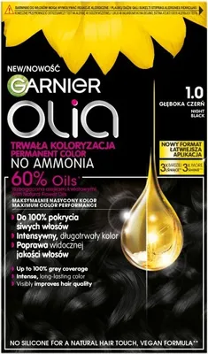 Produktbild von Garnier Olia Farba do włosów 1.0 Głęboka Czerń