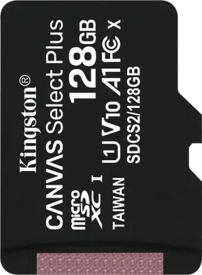 Obrázek produktu pro Kingston SDCS2/128GBSP SD MicroSD karta 128GB Kingston SDXC Canvas+ (Class10) o.Ad retail