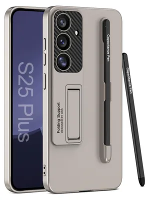 Produktbild von Für Samsung Galaxy S25 Plus GKK Halterung Hülle Stifthalterung + Stift Titan