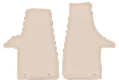 Produktbild von DURBAN Beige Velours-Fußmatten-Set für Volkswagen Transporter T5 Multivan Van (2005-2015)