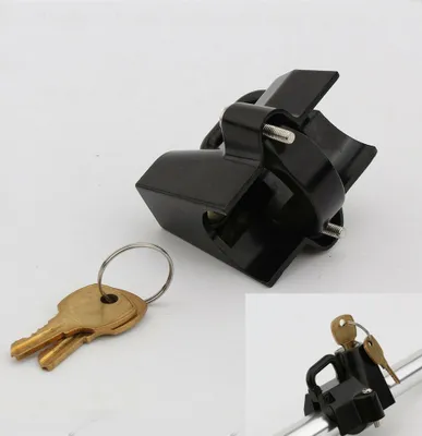 Produktbild von 7 / 8 "" bis 1- 1- 4 "" Universal Motorrad Diebstahlschutz Helmschloss schwarz _ 22mm