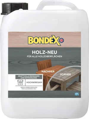 Produktbild von BONDEX Holz Neu Holzentgrauer Holzreiniger farblos 2,5 l