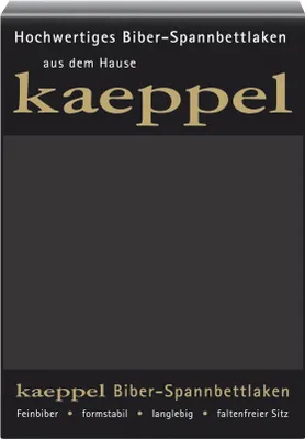 Produktbild von Kaeppel Biber Bettlaken Betttuch 140-160 x 200 cm Spannbettlaken 14 Farben Uni, Farbe:Anthrazit