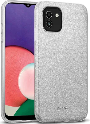 Zdjęcie produktu dla Etui na telefon komórkowy Samsung Galaxy A03 Etui z brokatem Pokrowiec ochronny TPU, srebrny