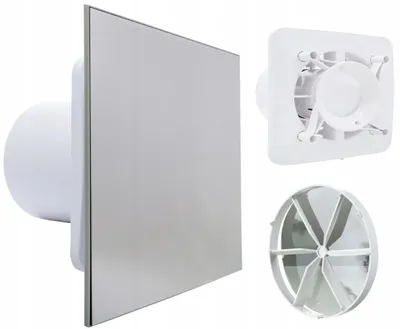 Produktbild von VENTS KLIQ 125 BASETHQL Lüfter Chrom Feuchtigkeitssensor Timer