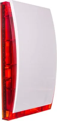 Immagine prodotto di Dispositivo di segnalazione visiva e acustica, area esterna, luce LED rossa, con batteria e custodia in metallo SP-4006 R