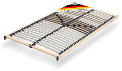 Lattenrost 100x200 cm, 28 Lamellen, 5-Zonen, Härteverstellung, GS-geprüft