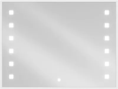 Immagine prodotto di Mexen Ner specchio da bagno retroilluminato 80 x 60 cm, LED 6000K, antiappannamento - 9809-080-060-611-00