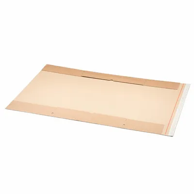 Produktbild von 220x Kalenderverpackungen  500x750mm bis 45mm Höhe mit Selbstklebeverschluss & Aufreißfaden für A2+ braun