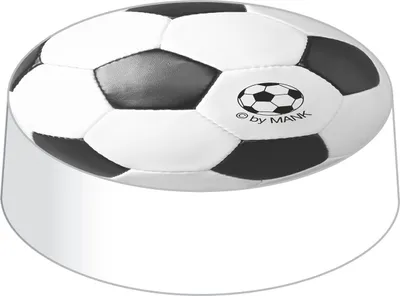 Produktbild von Glasabdeckungen aus hochwertigem Karton, Fussball, Ø 86 mm, 200 Stück