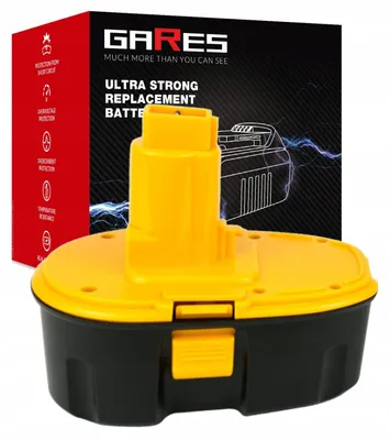 Obrázek produktu pro GARES Akumulátor Baterie pro Dewalt DC825KA DC720KA DC385B | 18 V 3Ah | Zesílená série High-Performance | Vysoký výkon |