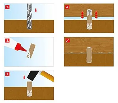 Productafbeelding van TOX 015200181 TOX BOLTFIX wood 015200181 Holzdübel Ø 10 mm x 40 mm, 80 St.