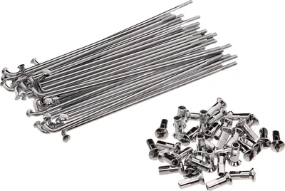 Zdjęcie produktu dla Zestaw: szprychy z brodawka 160 mm M4 w chromie - dla BK350