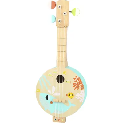 Zdjęcie produktu dla TOOKY TOY Drewniane Banjo Nauka Gry Dla Dzieci z Motywem Morza